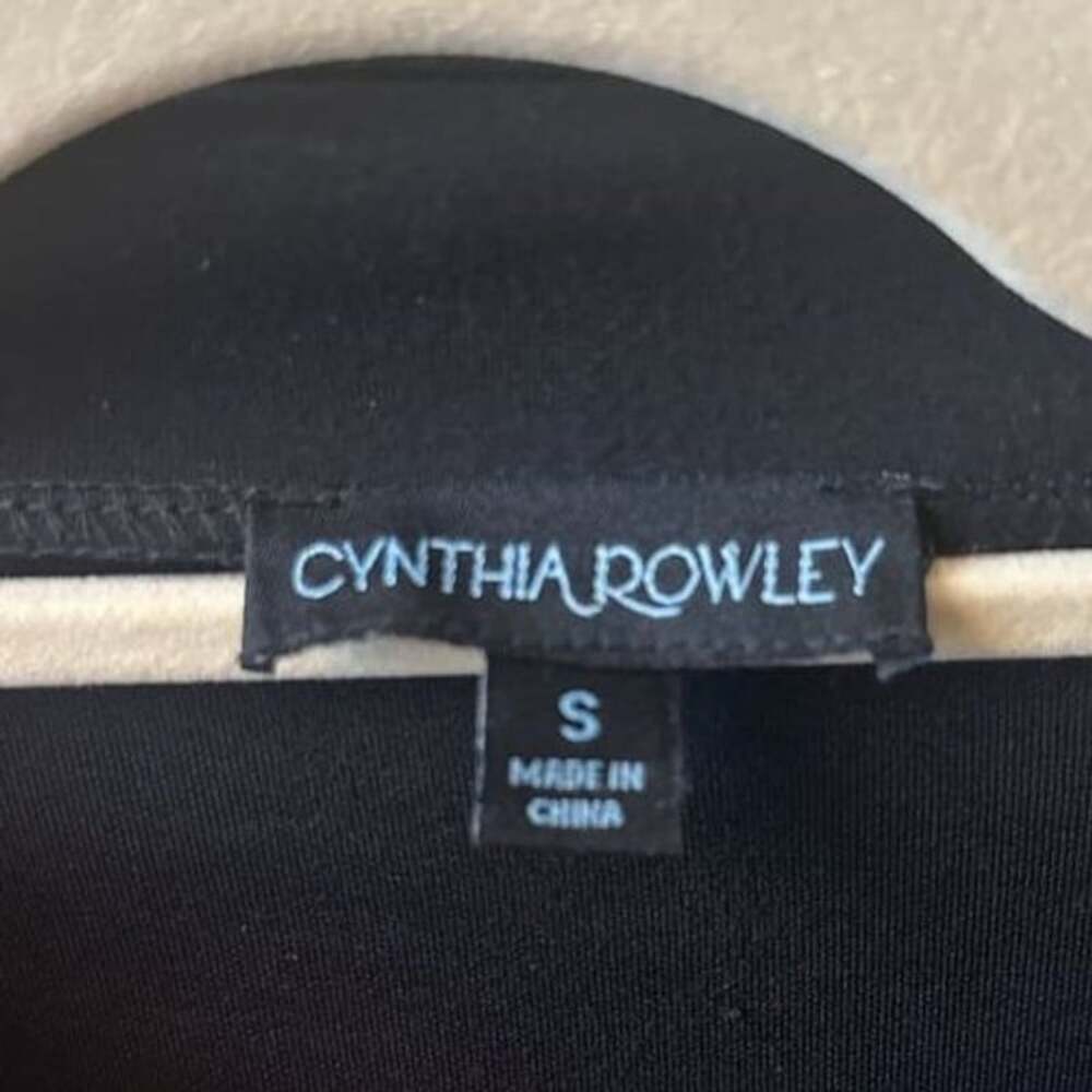 Cynthia Rowley Black Bonded Pullover Sweatshirt - Picture 2 of 3